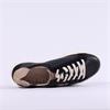 Paul Green Side Panel Laced Trainer - Black Gold